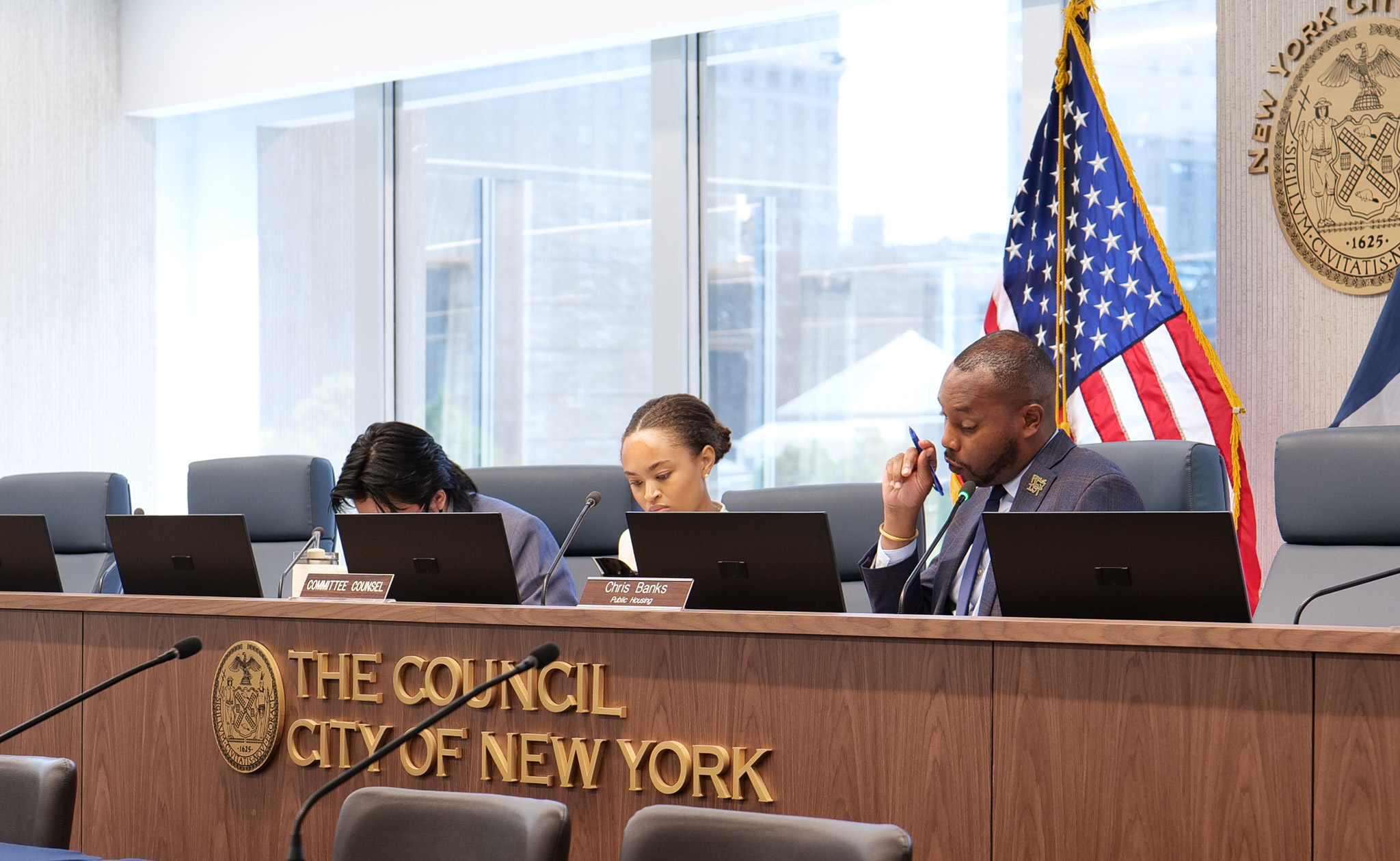 CM Chris Banks at NYC Council EHV hearing